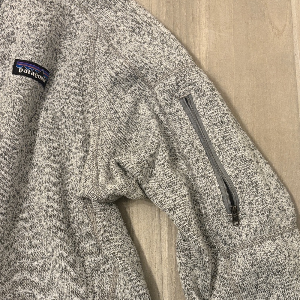 Patagonia Gray Heather Half-Zip Fleece Pullover - Picture 5 of 5